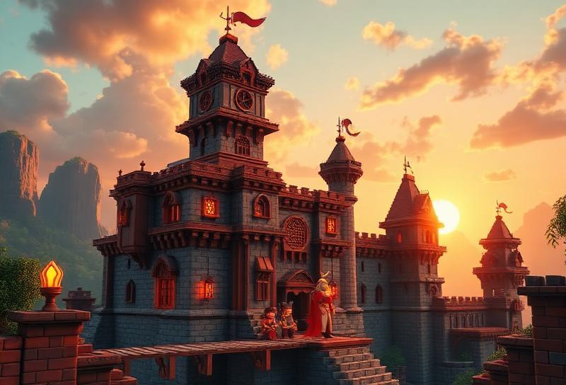 Construcciones épicas en servidores de Hytale España - Minecraft alternativa