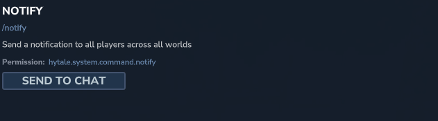 Notificación del sistema en la parte superior de la pantalla usando /notify