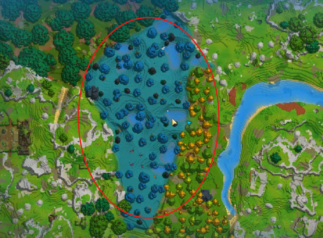 Ubicación del Bioma Azur en el mapa