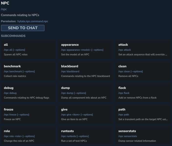 Un NPC bandido en un bosque de Hytale